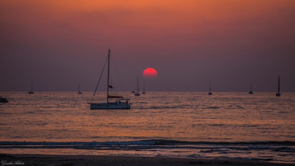 Photo Sailboat sunset